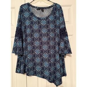 New Directions Women's Tunic Blouse, Size 2X
